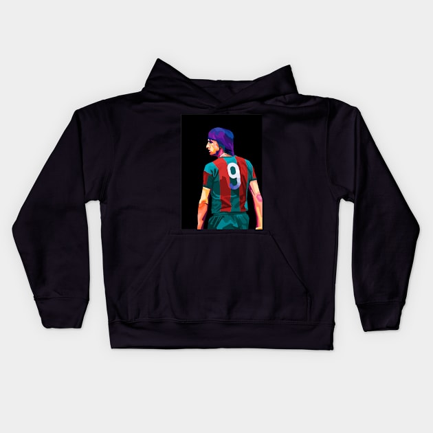 Johan Cruyff Kids Hoodie by Ken Asahvey